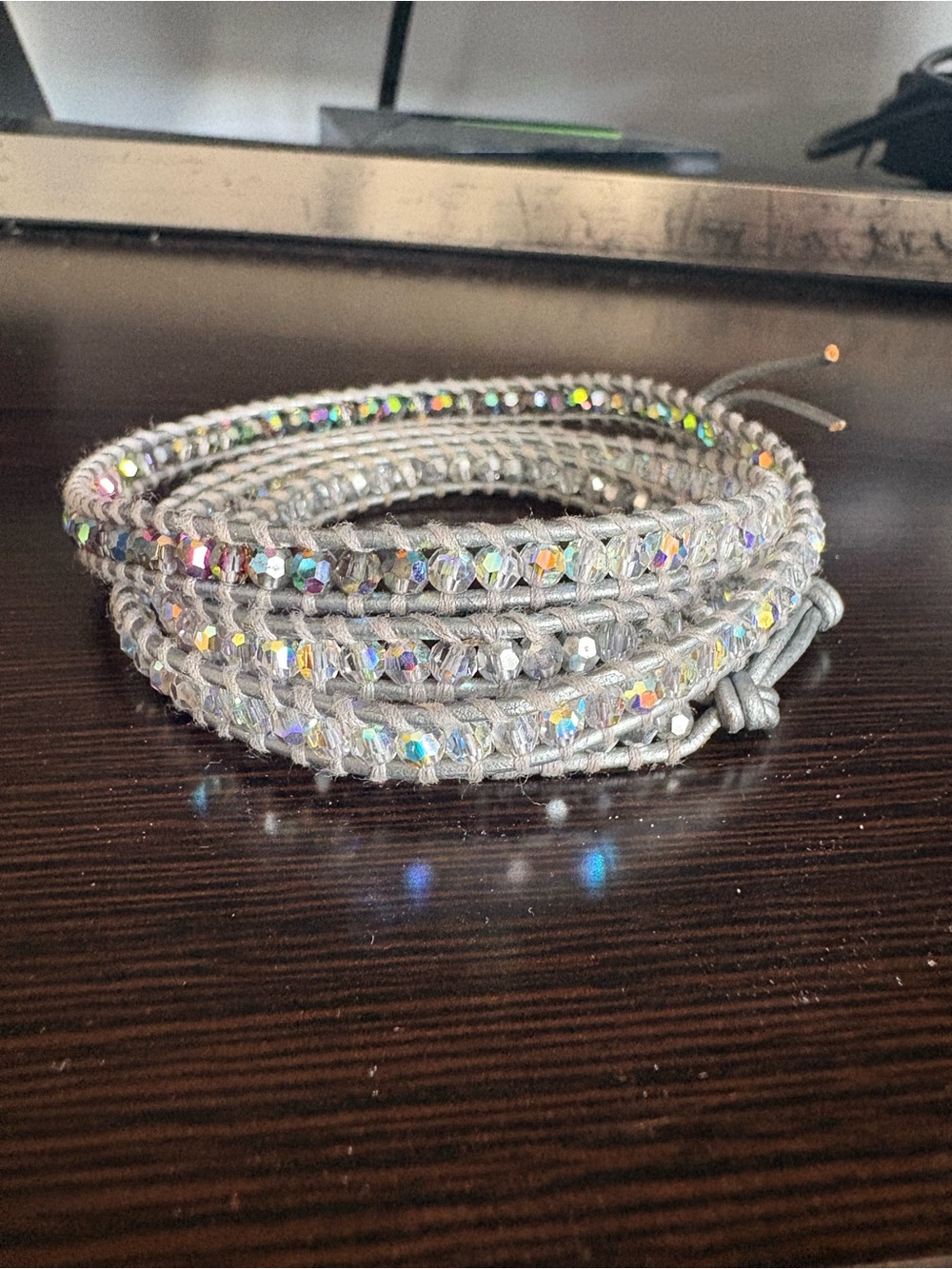 Chan Luu 5x gray wrap bracelet